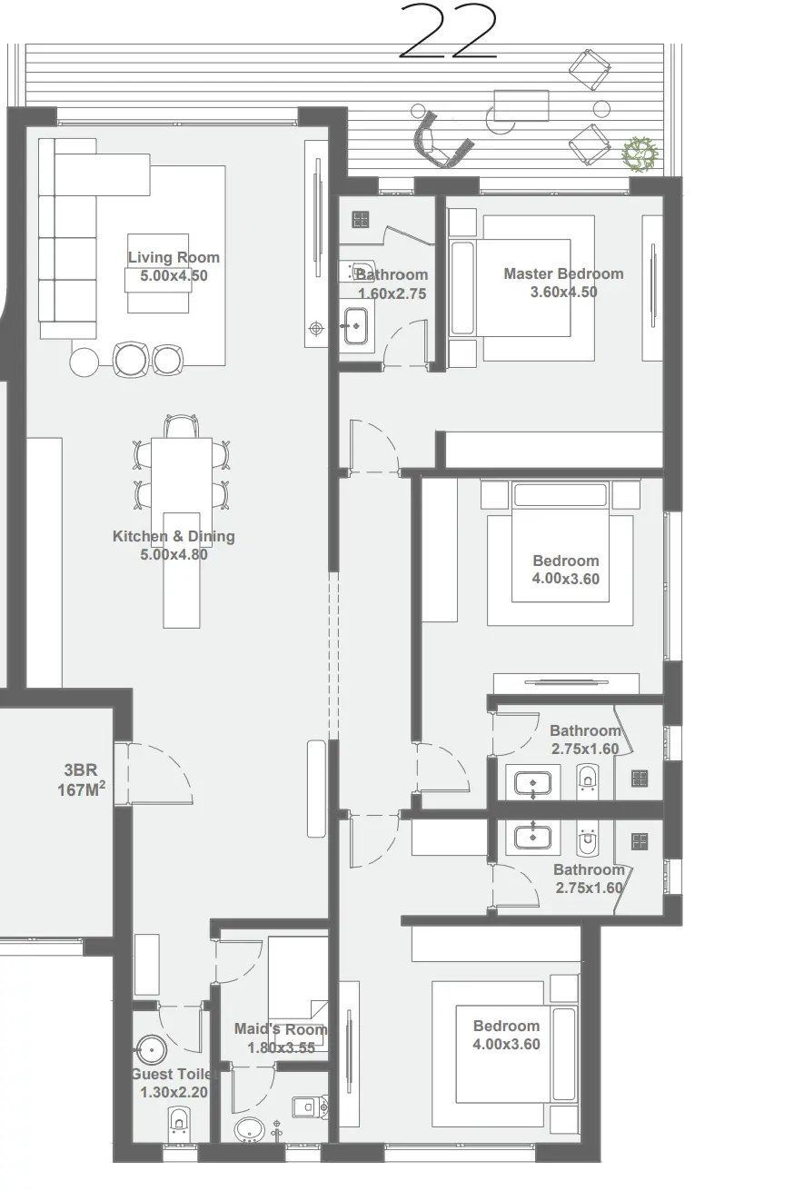 167 SQM Seashell Ras El Hekma Layout