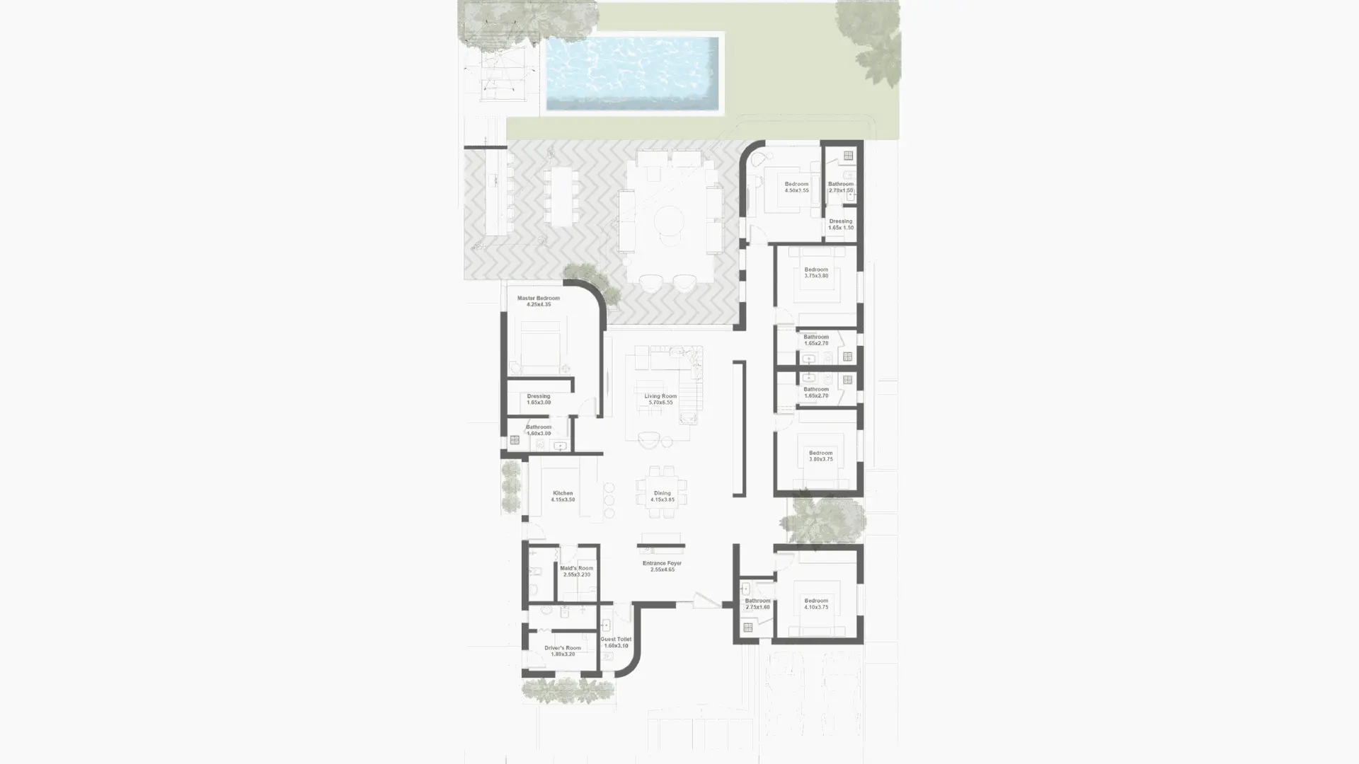 Villa 04 layout Seashell Ras El hekma