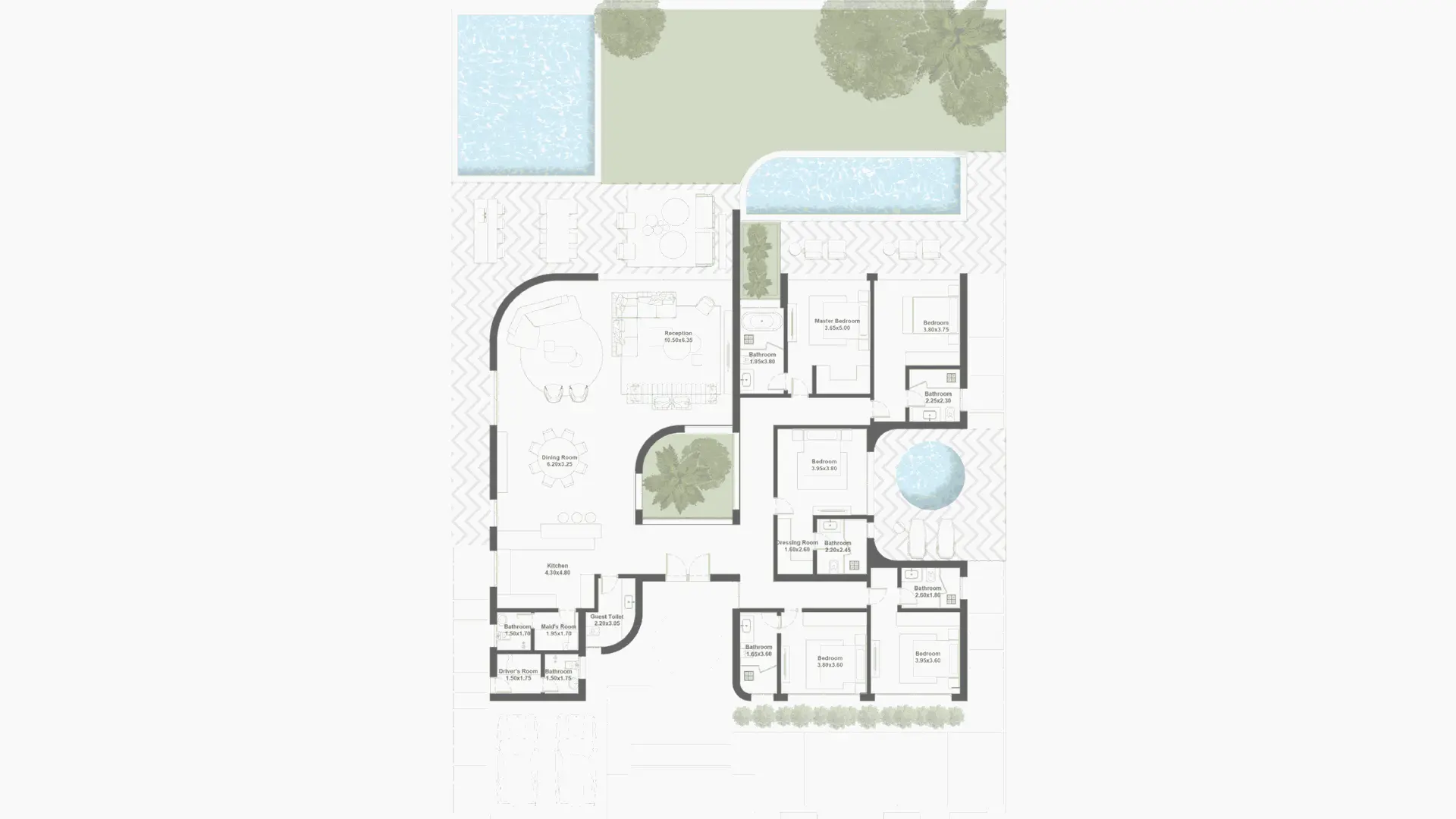 Villa 03 layout Seashell Ras El hekma